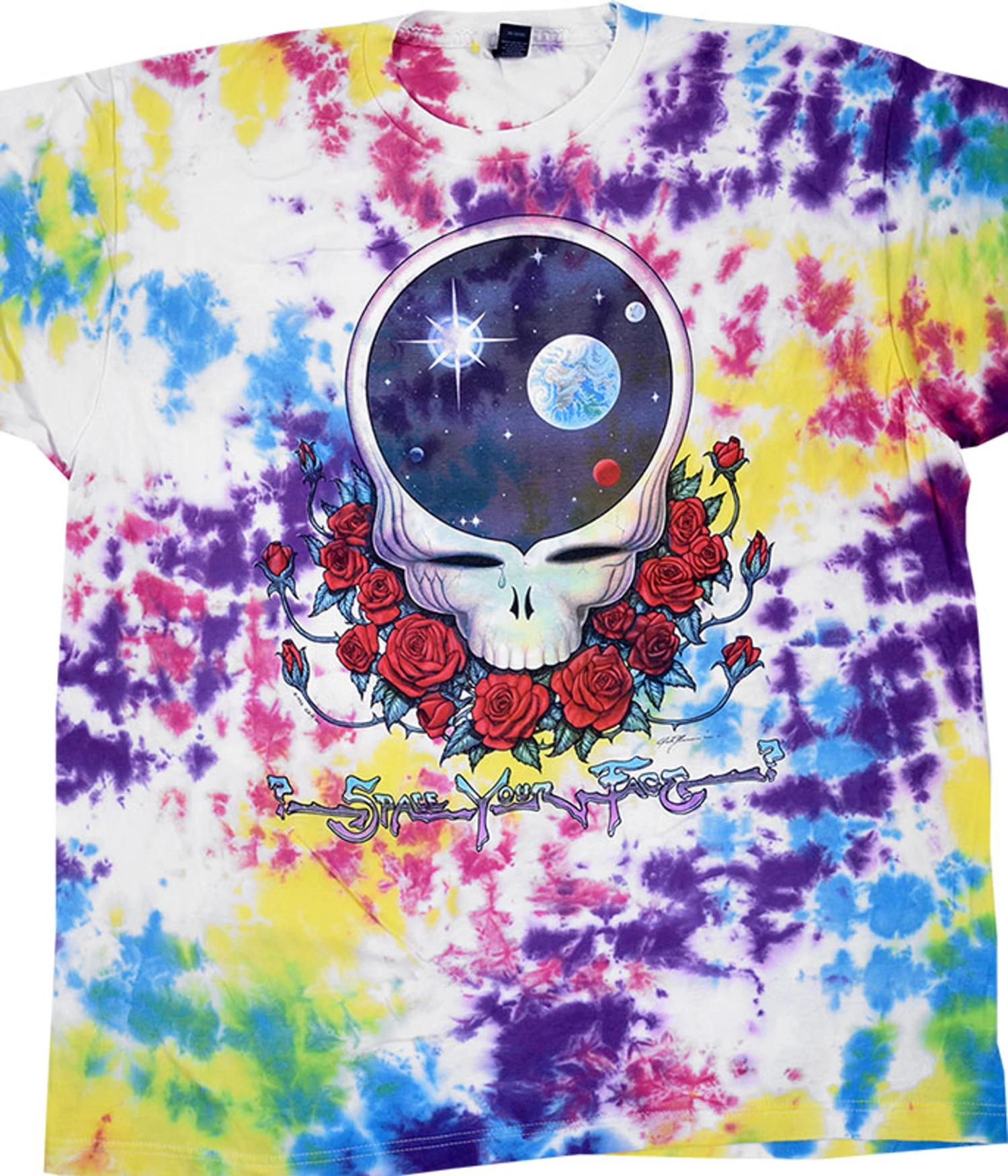 GD Space Face Tie-Dye T-Shirt 1 GD Space Face Tie-Dye T-Shirt