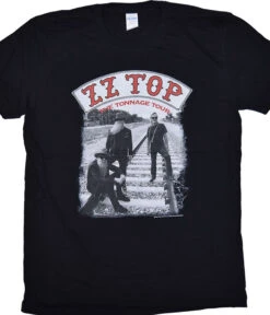 ZZ Top Tonnage Tour Black T-Shirt
