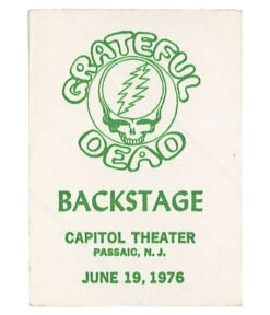 Grateful Dead 1976 06-19 Backstage Pass