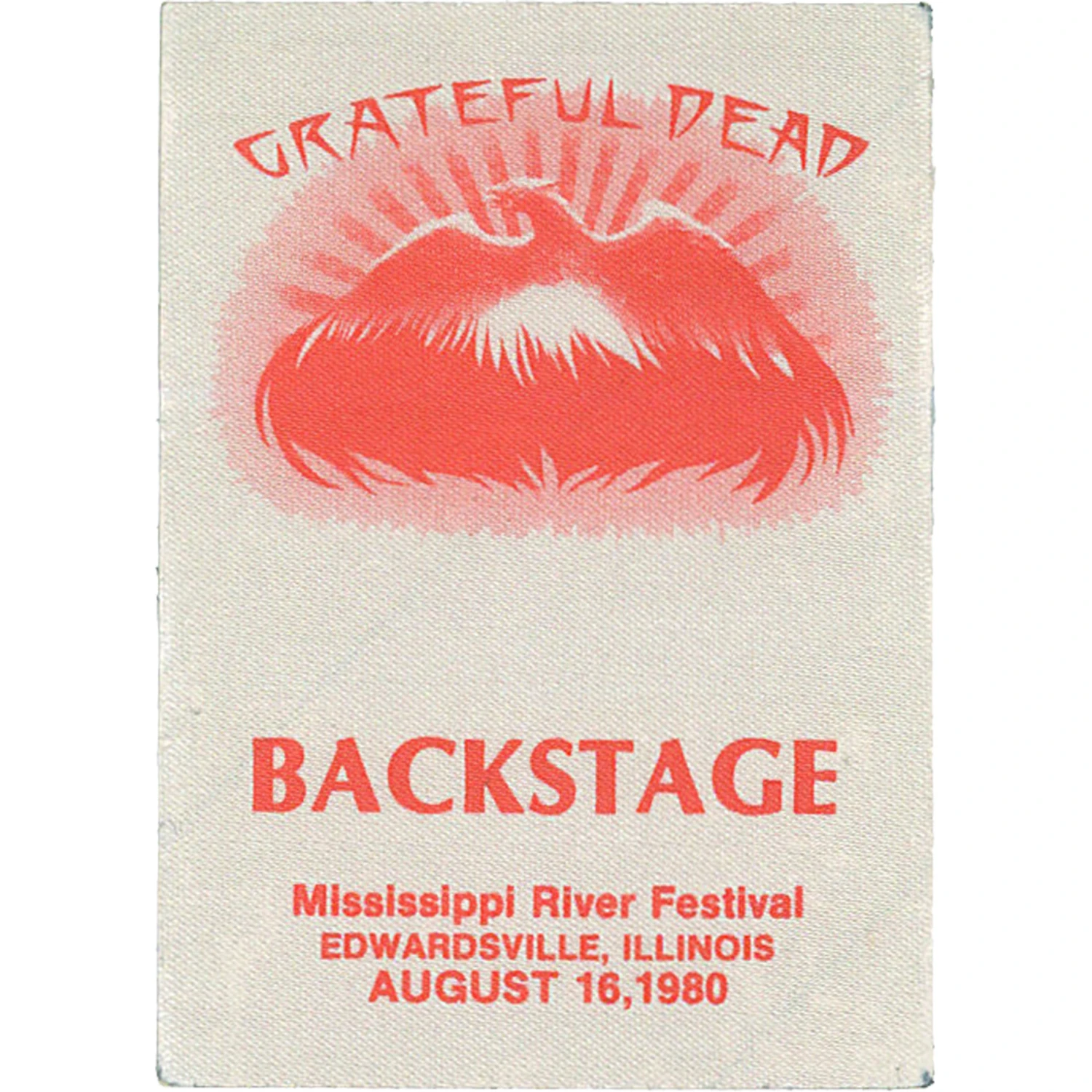 Grateful Dead 1980 08-16 Backstage Pass 2 Grateful Dead 1980 08-16 Backstage Pass - Image 2