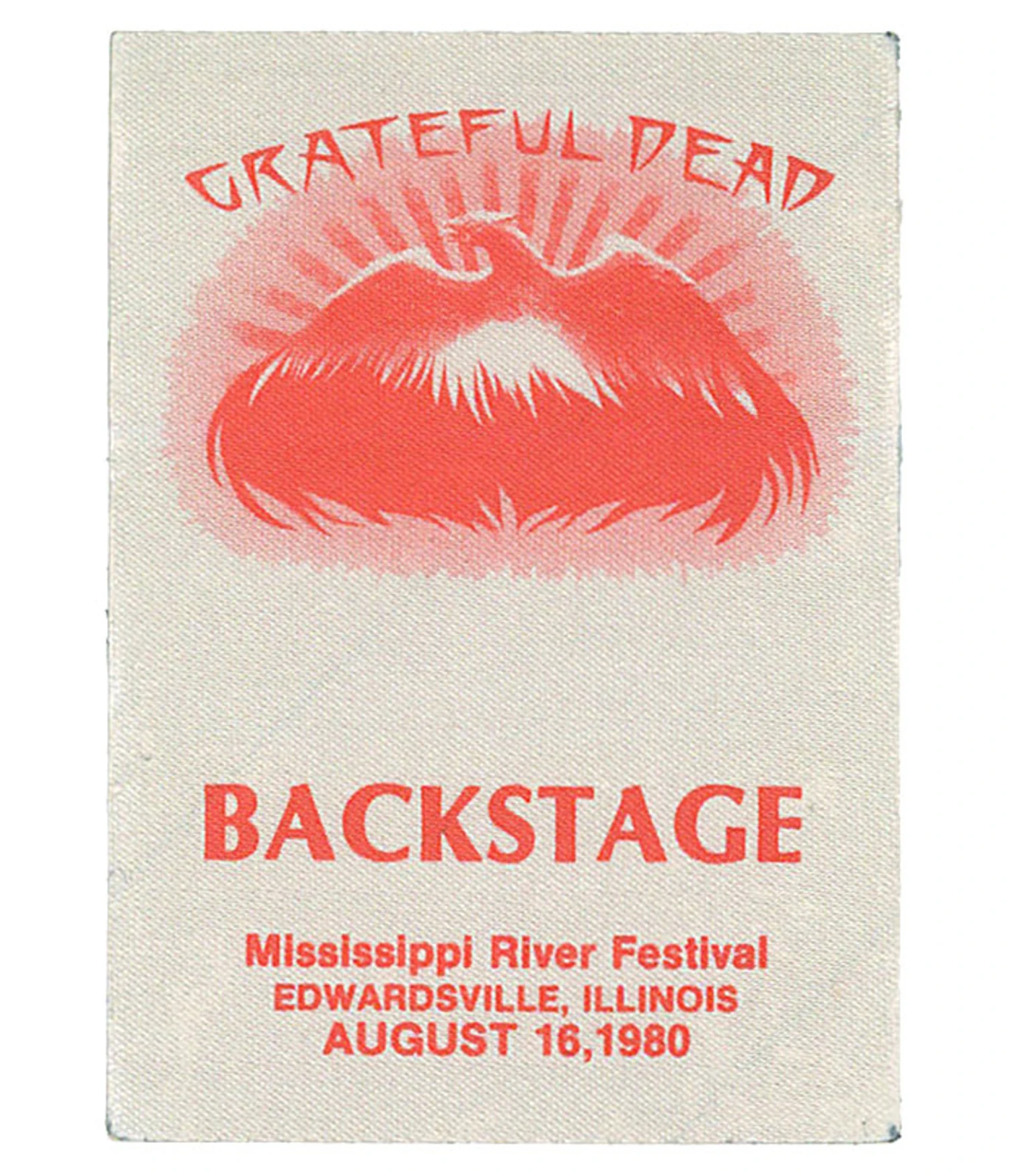Grateful Dead 1980 08-16 Backstage Pass 1 Grateful Dead 1980 08-16 Backstage Pass