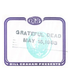 Grateful Dead 1983 05-15 Backstage Pass