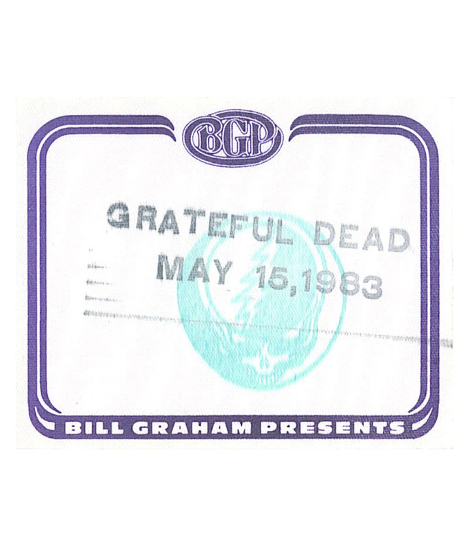 Grateful Dead 1983 05-15 Backstage Pass 1 Grateful Dead 1983 05-15 Backstage Pass