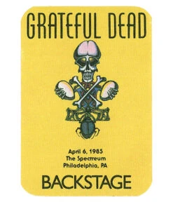 Grateful Dead 1985 04-06 Backstage Pass