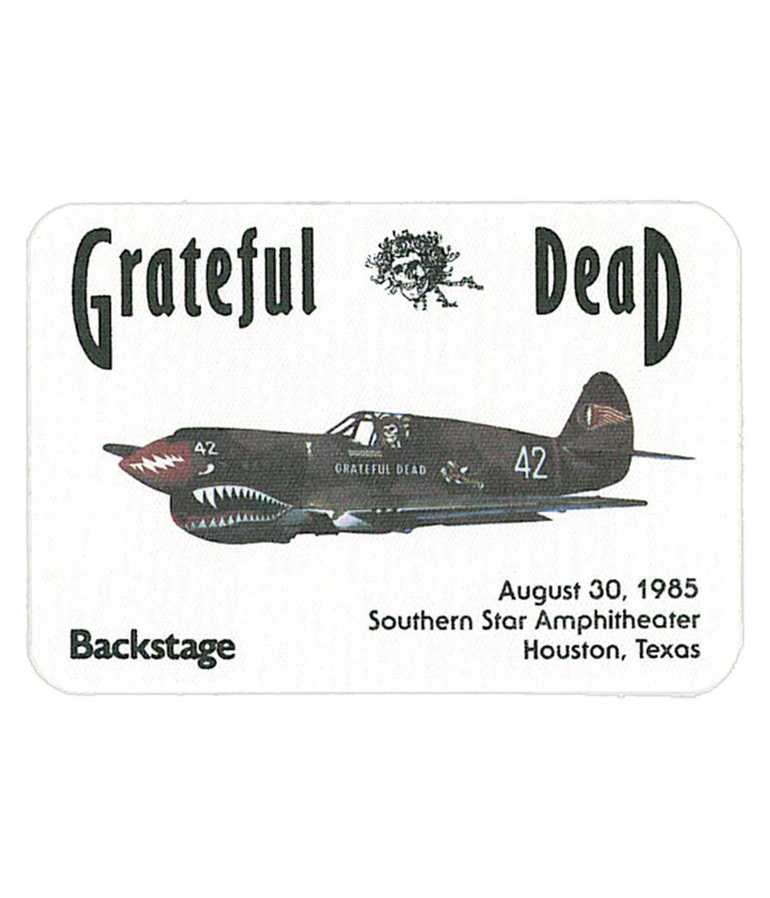Grateful Dead 1985 08-30 Backstage Pass 1 Grateful Dead 1985 08-30 Backstage Pass