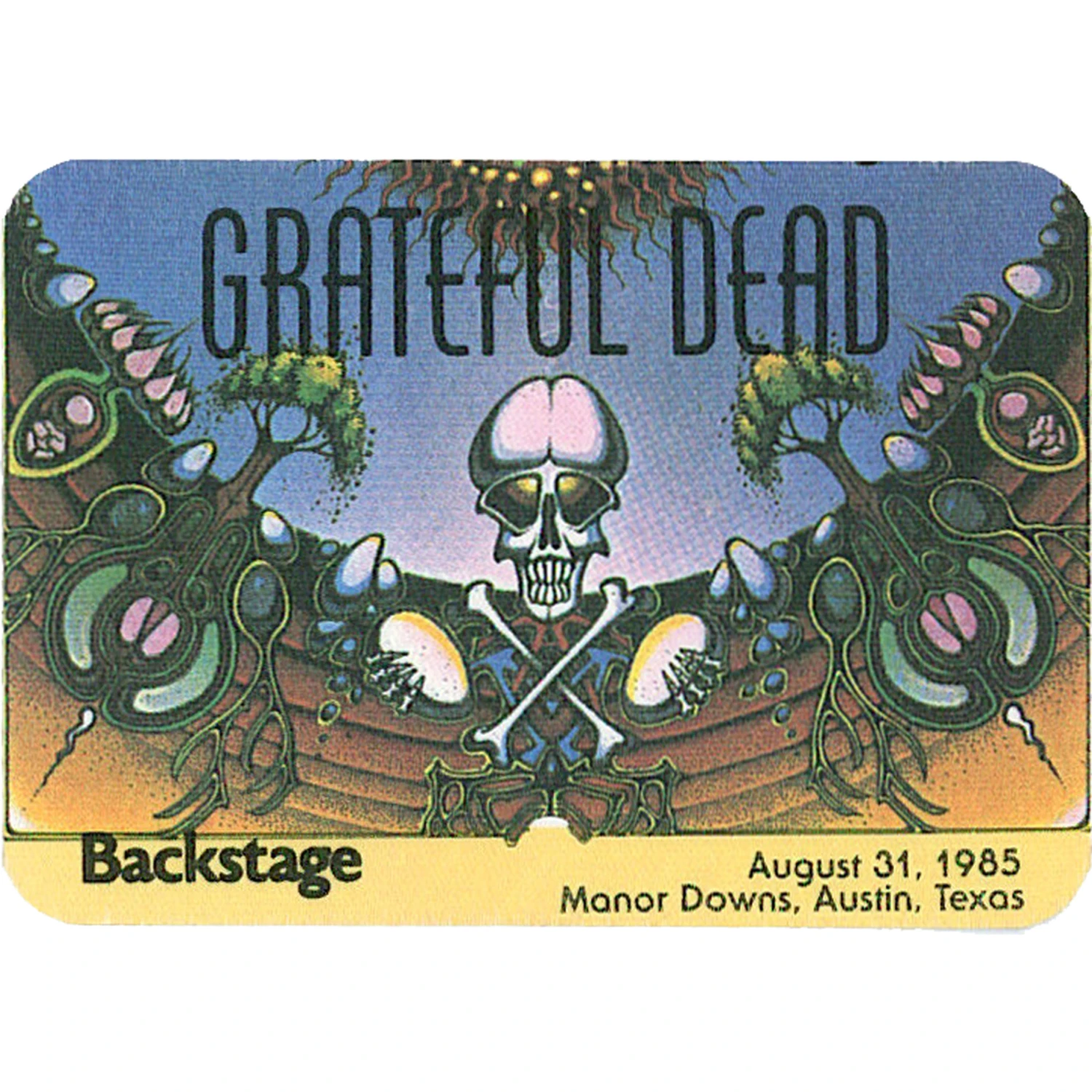 Grateful Dead 1985 08-31 Backstage Pass 2 Grateful Dead 1985 08-31 Backstage Pass - Image 2