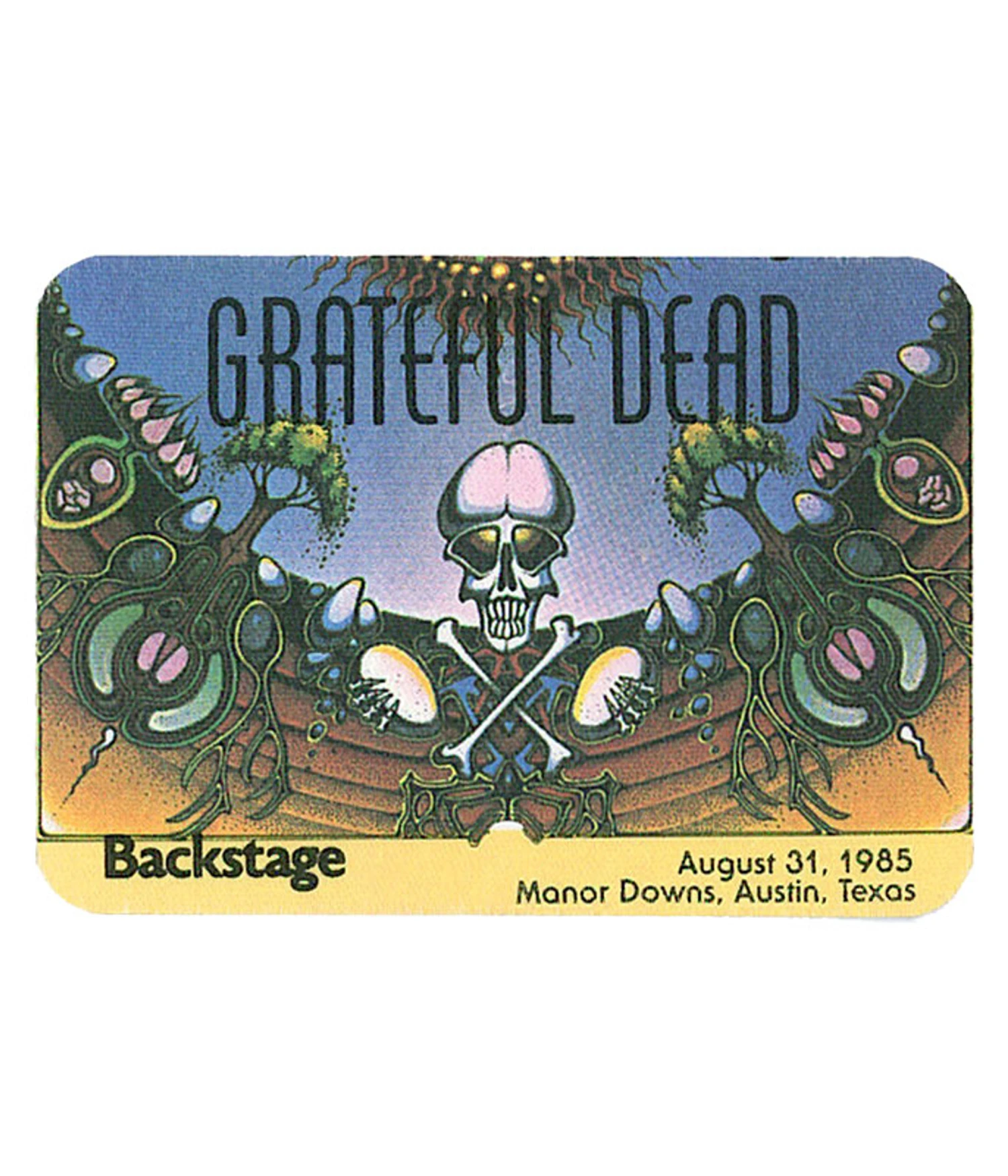 Grateful Dead 1985 08-31 Backstage Pass 1 Grateful Dead 1985 08-31 Backstage Pass