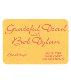 Grateful Dead 1987 07-12 Backstage Pass