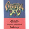 Grateful Dead 1989 04-11 Backstage Pass