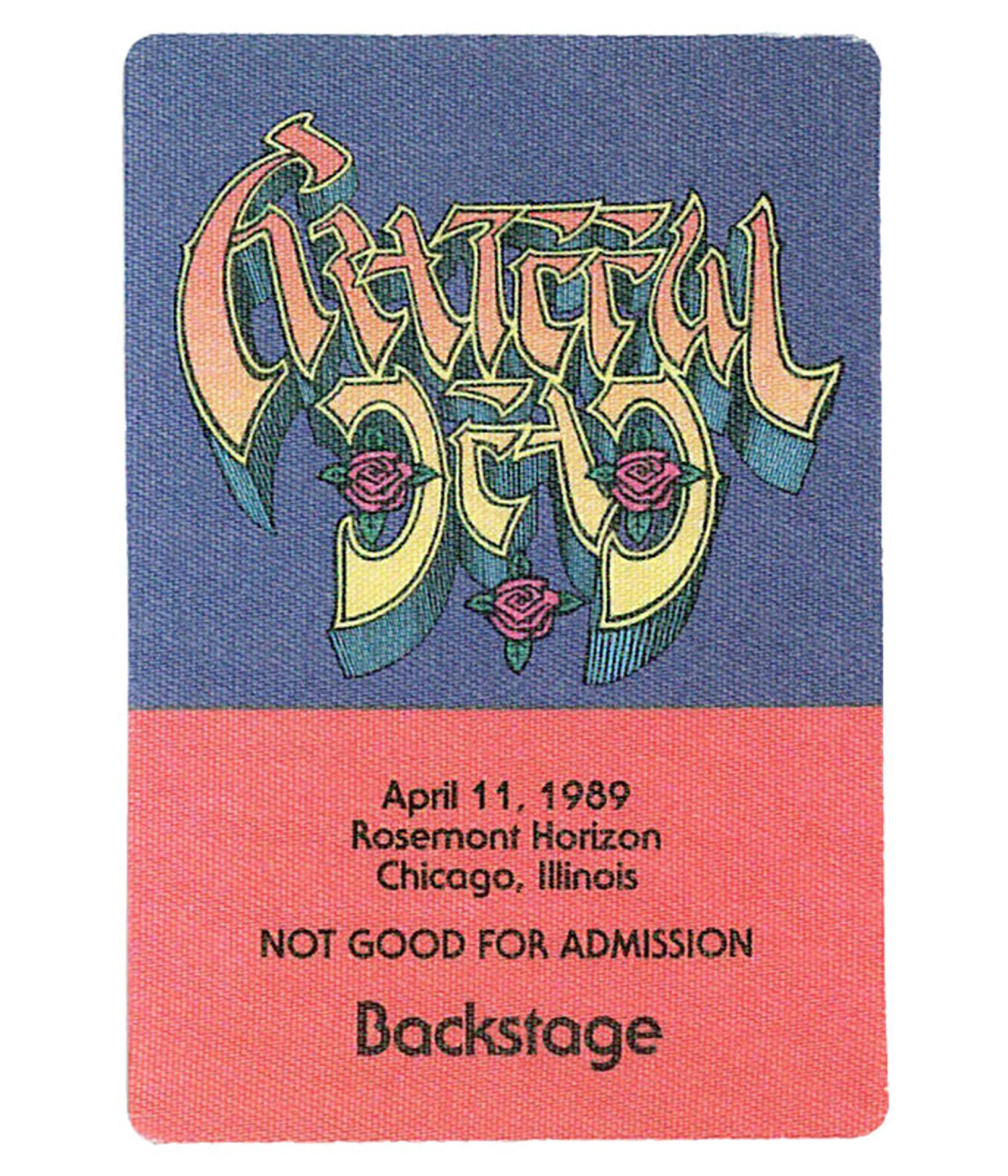 Grateful Dead 1989 04-11 Backstage Pass 1 Grateful Dead 1989 04-11 Backstage Pass