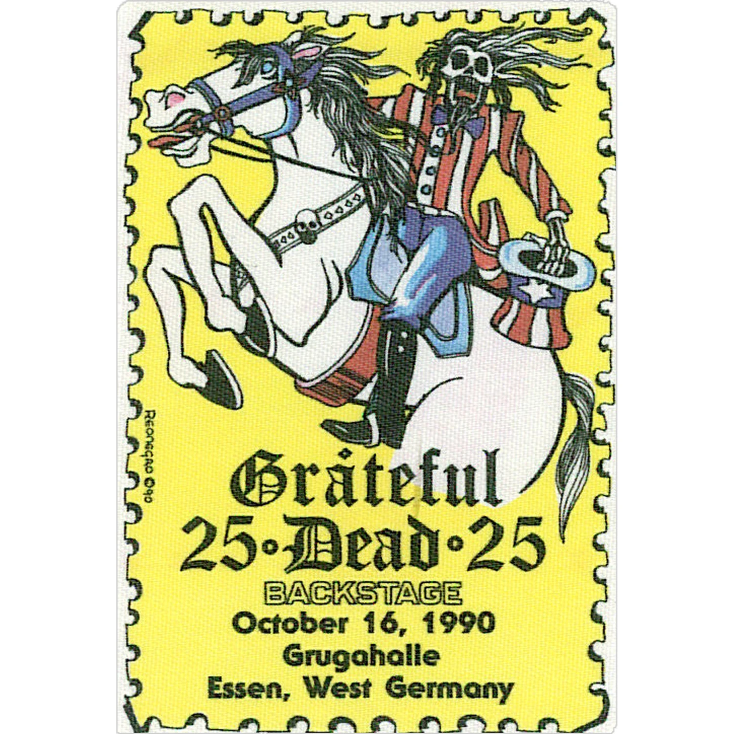 Grateful Dead 1990 10-16 Backstage Pass 2 Grateful Dead 1990 10-16 Backstage Pass - Image 2