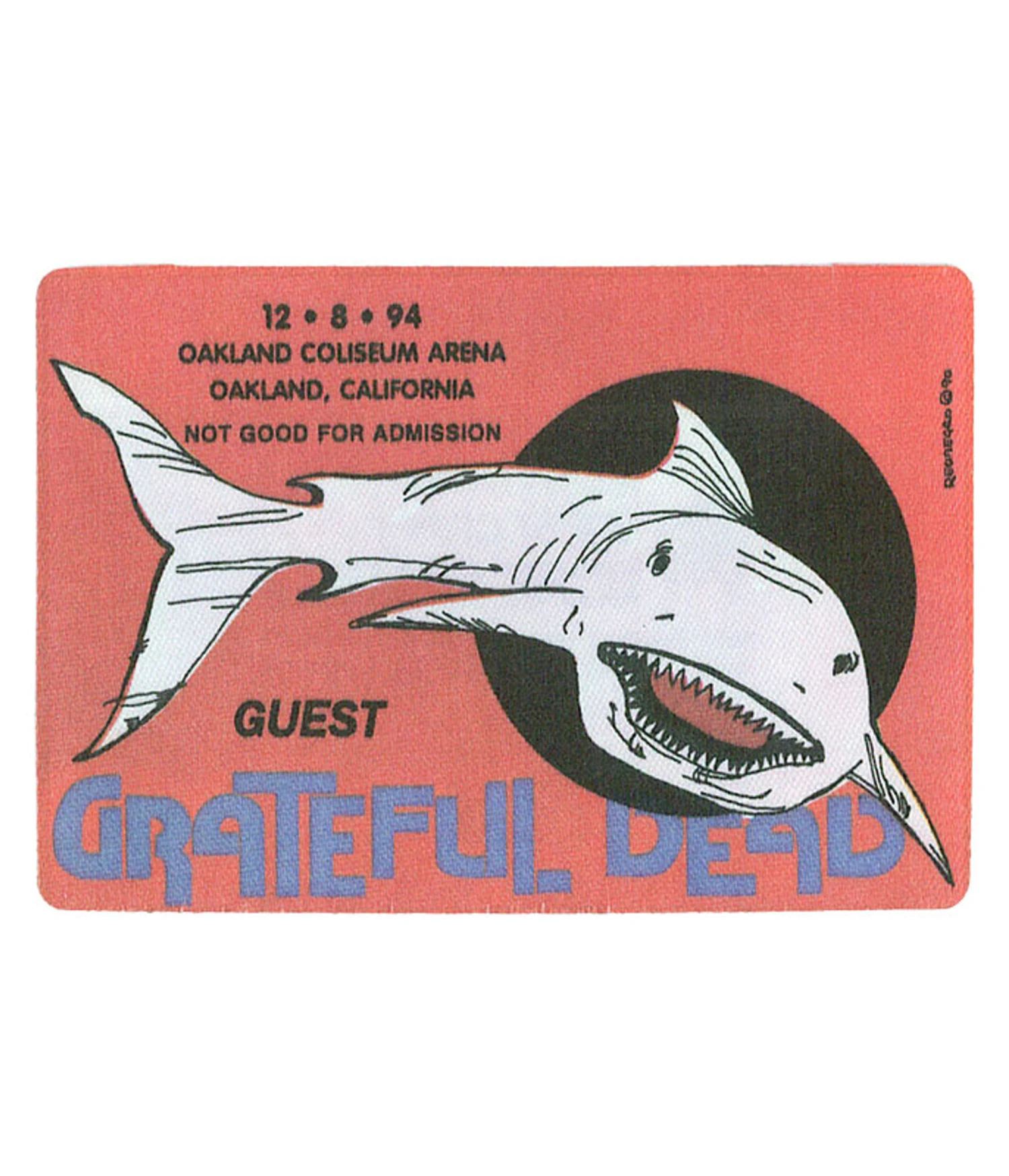 Grateful Dead 1994 12-08 Backstage Pass 1 Grateful Dead 1994 12-08 Backstage Pass