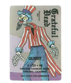 Grateful Dead 1995 02-25 Backstage Pass