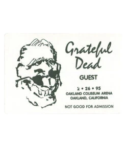 Grateful Dead 1995 02-26 Backstage Pass