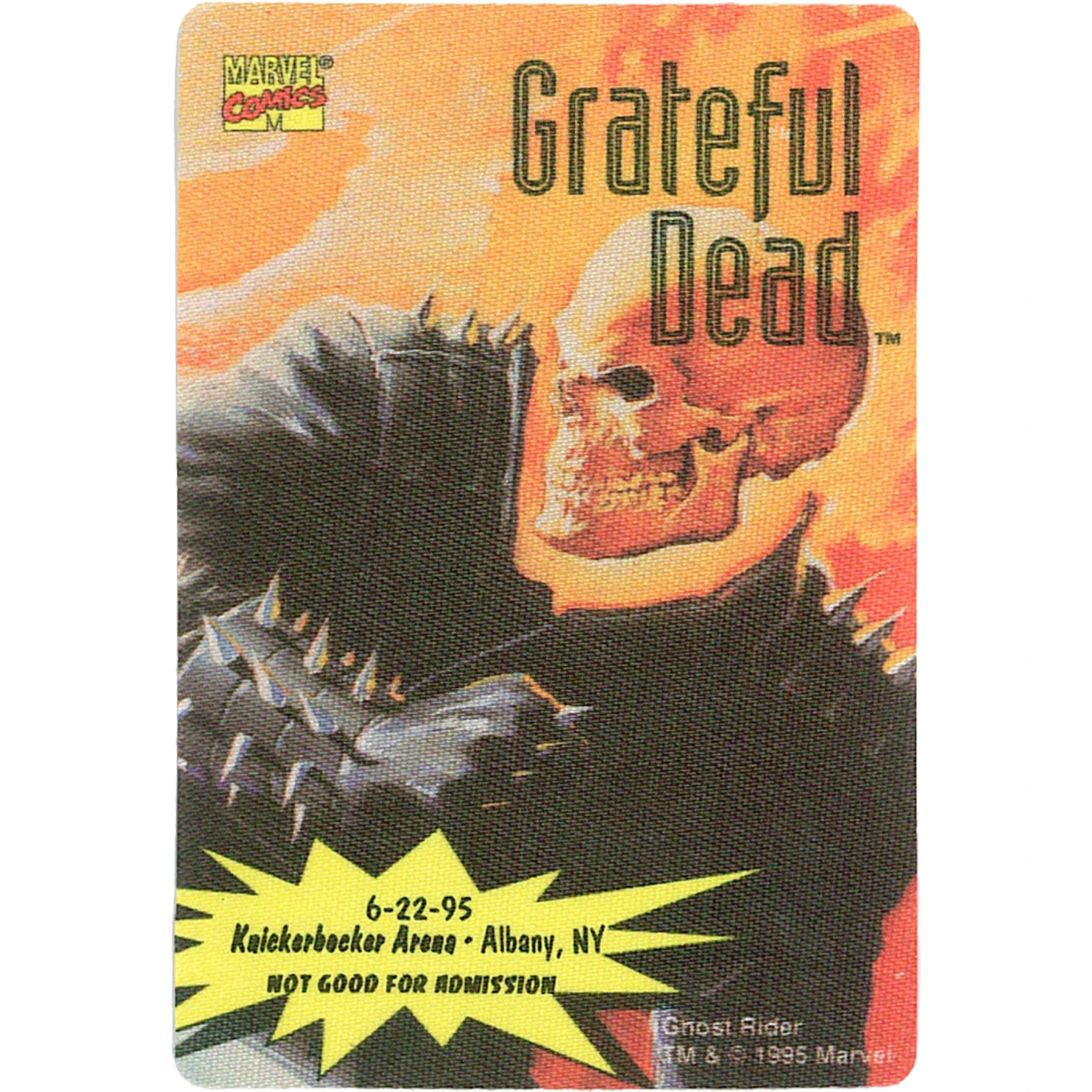 Grateful Dead 1995 06-22 Backstage Pass 2 Grateful Dead 1995 06-22 Backstage Pass - Image 2